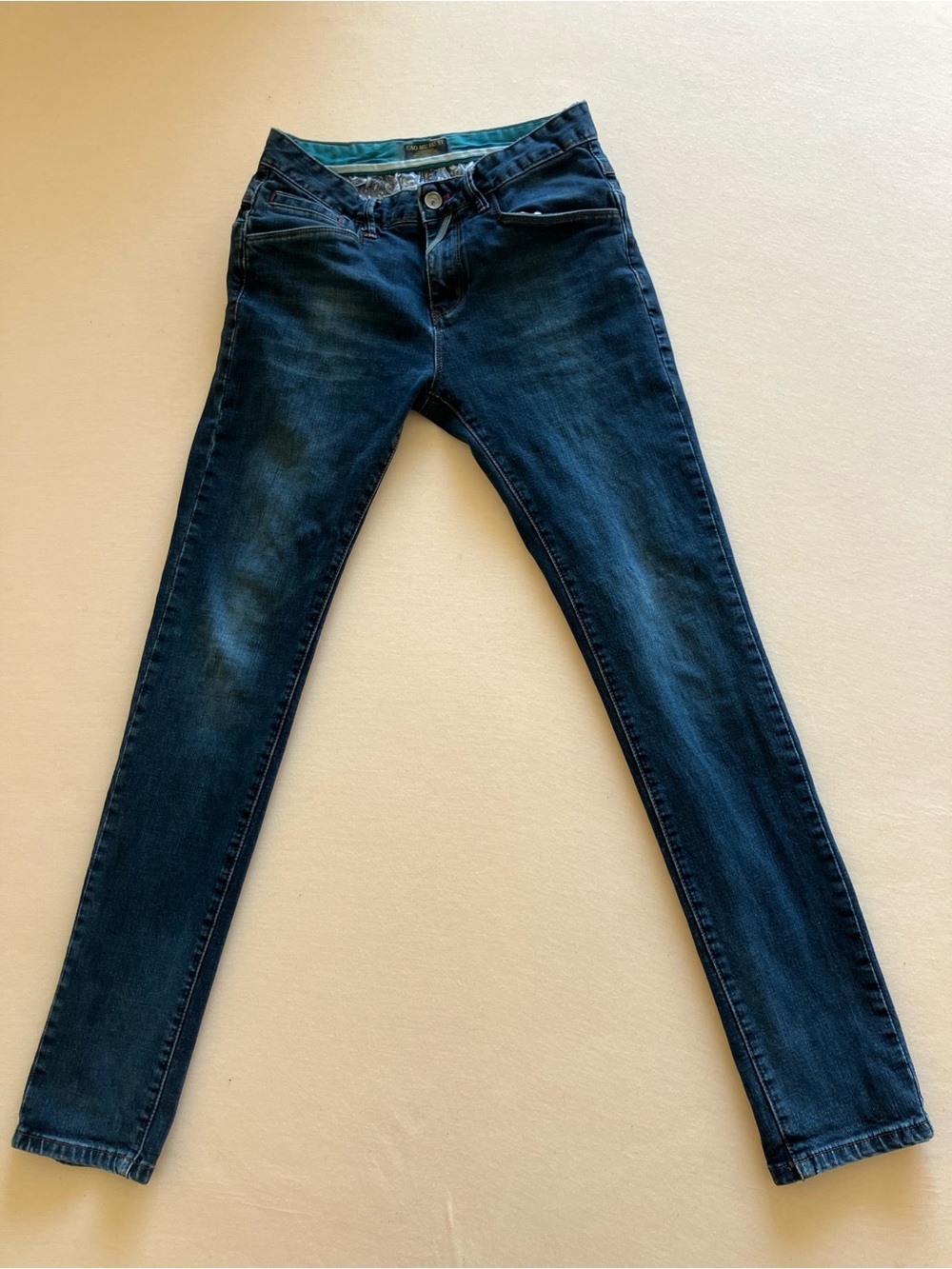 Women’s Dark Wash Skinny Jeans Slim Fit Denim